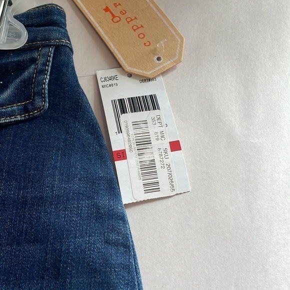 NWT Classic Mini Denim Skirt Copper Key Casual XS Stretch Jean Blue Basic - Picture 5 of 11